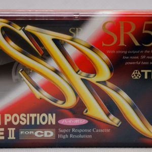 TDK SR 54 blank, sealed audio cassette, new unused (IEC Type II / Position chrome)