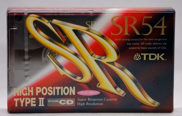 TDK SR 54 blank, sealed audio cassette, new unused (IEC Type II / Position chrome)