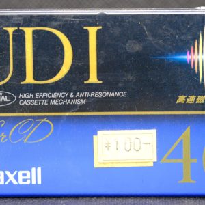 Maxell UDI 46 blank, sealed audio cassette, new unused (IEC Type I / Position normal)