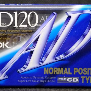 TDK AD 120 blank, sealed audio cassette, new unused (IEC Type I / Position normal)