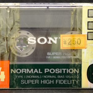 Sony HF-S 54 blank, sealed audio cassette, new unused (IEC Type I / Position normal)