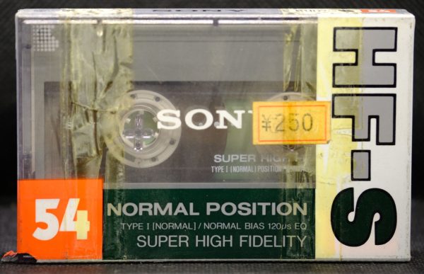 Sony HF-S 54 blank, sealed audio cassette, new unused (IEC Type I / Position normal)