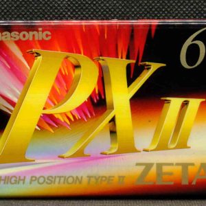 Panasonic PX II 60 blank, sealed audio cassette, new unused (IEC Type II / Position chrome)