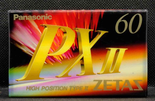 Panasonic PX II 60 blank, sealed audio cassette, new unused (IEC Type II / Position chrome)